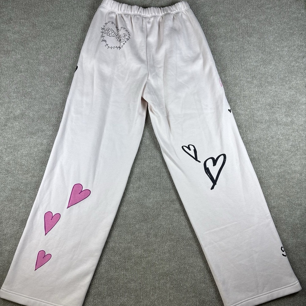 NWT SKIMS Cotton Fleece Barely Pink Angel Hoodie Pants Set Women's S Pink - Picture 12 of 16